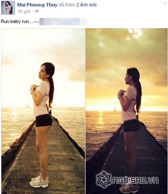 Mai Phương Thúy gây sốt với quần ngắn cũn 0