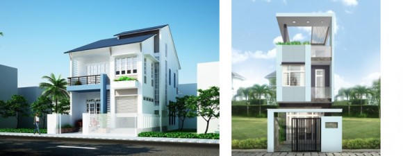 Những cách phối màu sơn mặt tiền đẹp và hiện đại