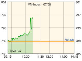 Nhóm cổ phiếu FLC “dậy sóng”, VnIndex vượt ngưỡng 790 điểm