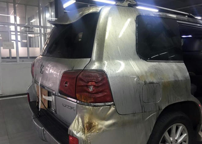 Cận cảnh Ôtô Lexus, xe ga tiền tỷ bị thiêu cháy trong hầm chung cư Xa La