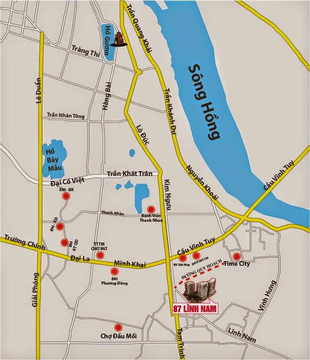 Điều này sẽ khiến người mua nhà trục đường Tam Trinh - Lĩnh Nam phải lưu ý