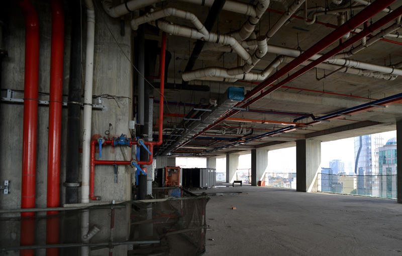 Saigon One Tower, bỏ hoang, cao ốc, hết tiền Saigon One Tower, bỏ hoang, cao ốc, hết tiền