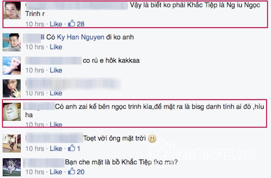 Lộ bằng chứng người yêu Ngọc Trinh không phải Khắc Tiệp?