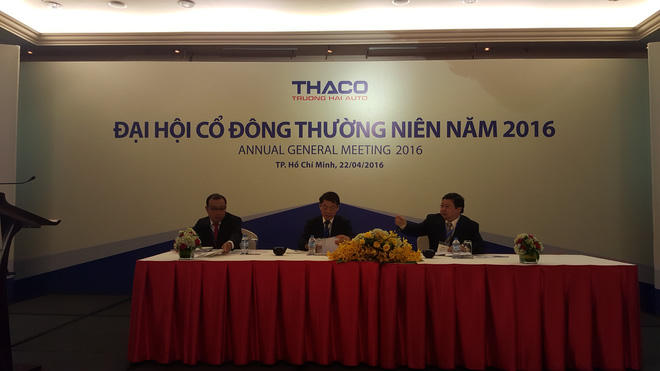 Ô tô Trường Hải,THACO,doanh thu 3 tỷ USD trong năm 2016,sàn chứng khoán