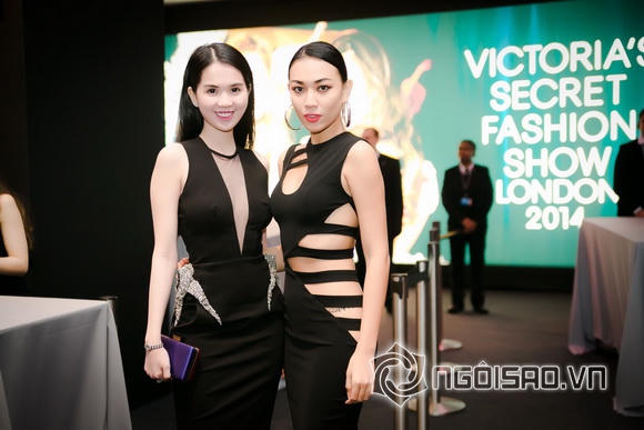 Ngọc Trinh mặc thanh lịch, 'đọ sắc' cùng dàn thiên thần Victoria's Secret victoria secret 2014, victoria secret fashion show 2014, ngoc trinh, thien than victoria secret, nu hoang noi y