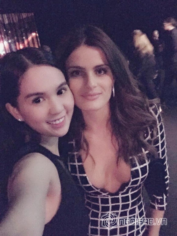 Ngọc Trinh mặc thanh lịch, 'đọ sắc' cùng dàn thiên thần Victoria's Secret victoria secret 2014, victoria secret fashion show 2014, ngoc trinh, thien than victoria secret, nu hoang noi y