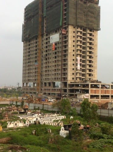 Cận cảnh hạ tầng dự án Thăng Long Victory ôm trọn nghĩa địa