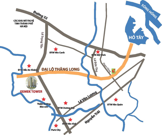 Soi hạ tầng dự án Chung cư Gamek Tower, The Golden An Khánh