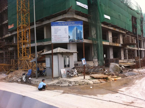 Soi hạ tầng dự án Chung cư Gamek Tower, The Golden An Khánh