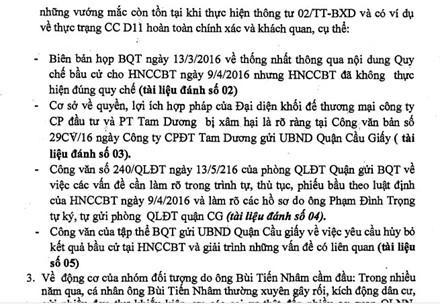 Có dấu hiệu làm giả hồ sơ để qua mặt chính quyền ở chung cư D11 Trần Thái Tông