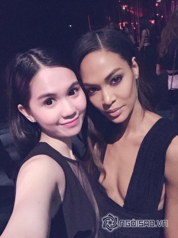 Ngọc Trinh mặc thanh lịch, 'đọ sắc' cùng dàn thiên thần Victoria's Secret victoria secret 2014, victoria secret fashion show 2014, ngoc trinh, thien than victoria secret, nu hoang noi y