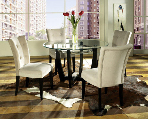 Bàn ăn hình tròn có lợi theo phong thủy 