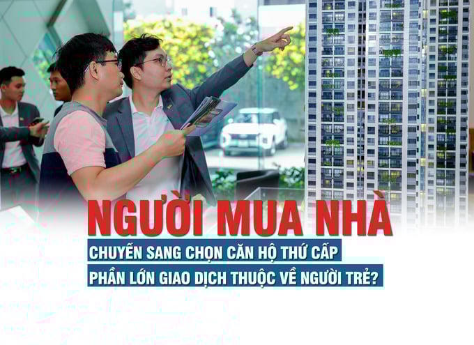 Người mua nhà chuyển sang chọn căn hộ thứ cấp, phần lớn giao dịch thuộc về người trẻ