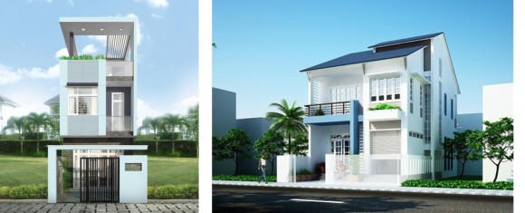 Những cách phối màu sơn mặt tiền đẹp và hiện đại