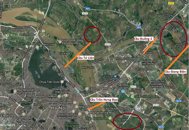 Cuộc đua tham gia đầu tư cầu mới tỷ đô tại Hà Nội của T&T, SunGroup, Him Lam… quỹ đất 836ha đối ứng nằm ở đâu?