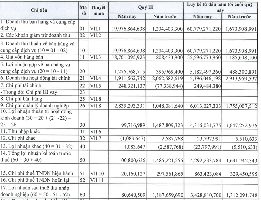 Kết quả kinh doanh gây bất ngờ của doanh nghiệp theo đuổi dự án tài sản số 10.000 tỷ đồng - ảnh 1