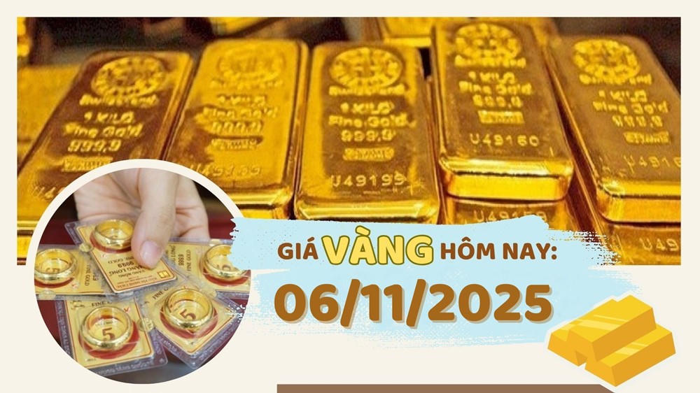 Giá vàng hôm nay 6/11: Tiếp tục giảm sâu 