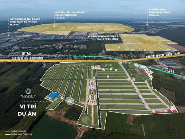 Dự án toạ lạc tại vùng quy hoạch mở rộng KCN quy mô 20.000 ha tại Đông Bắc TP.HCM (Ảnh: Grand M)