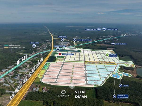 Cư dân Alana City được hưởng lợi thế từ hệ thống hạ tầng và tiện ích đồng bộ bao quanh (Ảnh: Grand M)