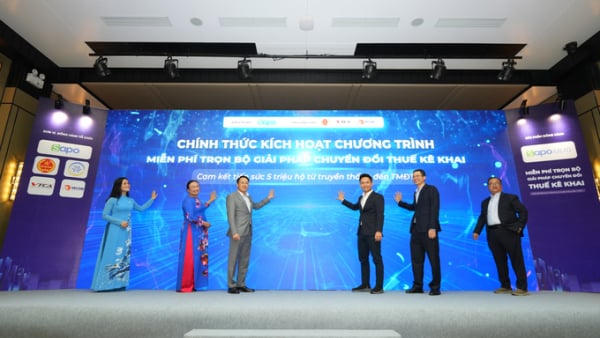 5 triệu hộ kinh doanh được miễn phí trọn bộ giải pháp chuyển đổi thuế kê khai