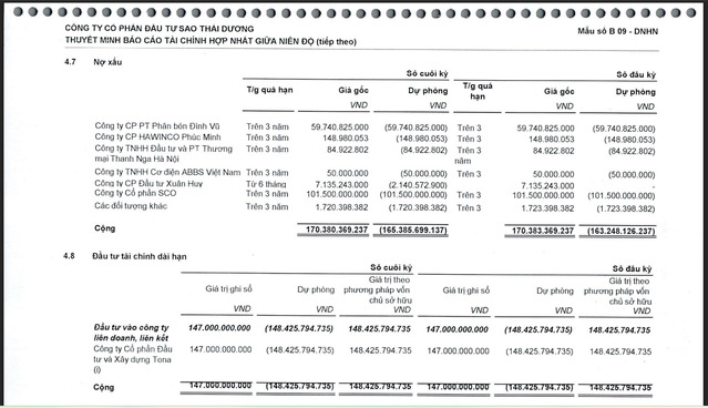 Nguồn: BCTC của SJF.