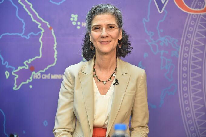 Bà Ramla Khalidi, Trưởng Đại diện thường trú Chương trình Phát triển Liên Hợp Quốc (UNDP) tại Việt Nam. Ảnh: VGP
