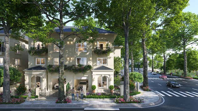 Các căn biệt thự, shophouse tại Eurowindow Central Avenue mang phong cách Tân cổ điển thanh lịch