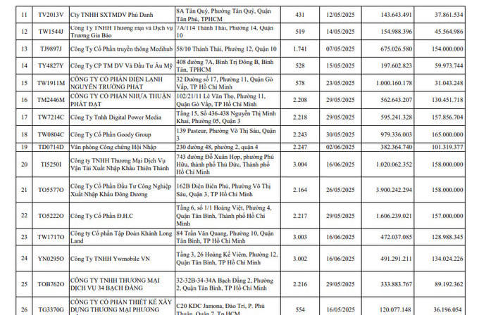 Vận tải Tân Mai, Xuất nhập khẩu Đông Dương, Goody Group bị phạt vì chậm đóng bảo hiểm