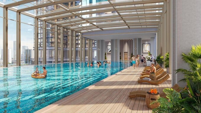 Với hệ tiện ích cao cấp, cư dân “nghỉ dưỡng” ngay tại căn nhà của mình. Ảnh: Sun Property.