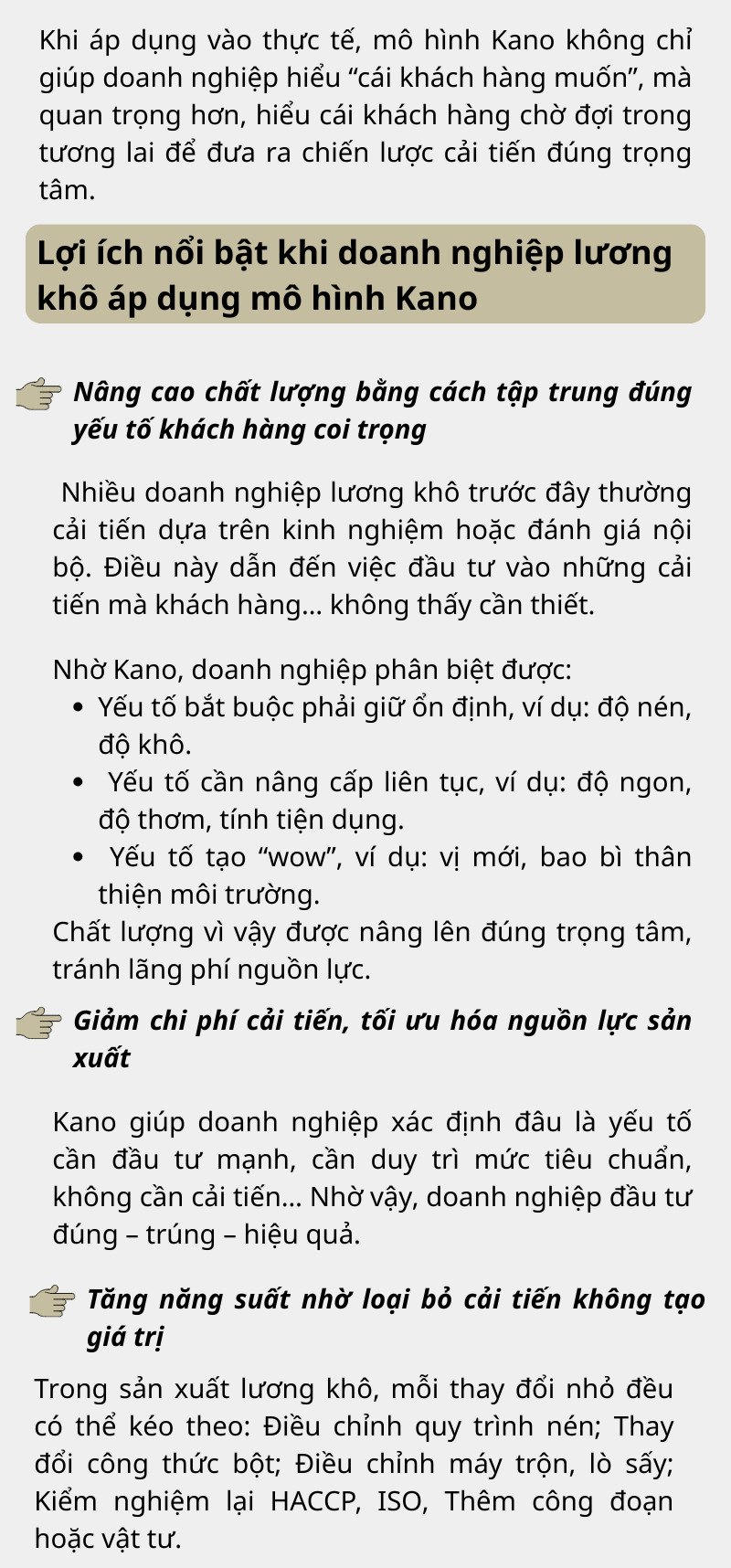 [Infographic]: Mô hình Kano: Công cụ giúp doanh nghiệp lương khô nâng chất lượng và tối ưu năng suất