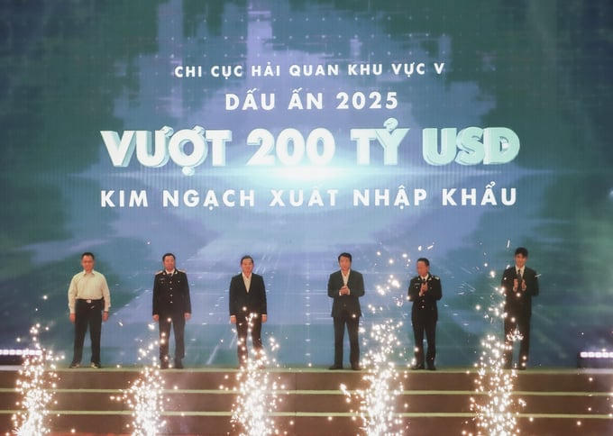 Kim ngạch xuất nhập khẩu tại Hải quan khu vực V cán mốc 200 tỷ USD