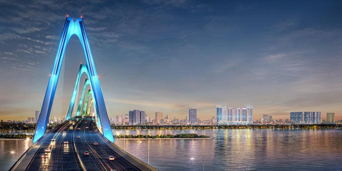 Khu vực Tây Hồ có diện tích mặt nước lớn bao quanh (Ảnh: NOBLE X)