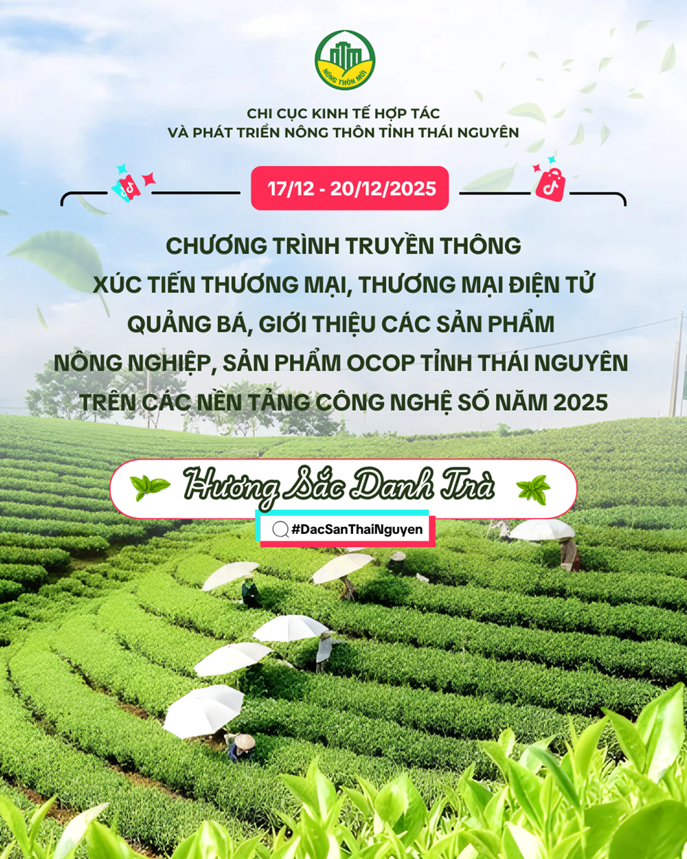 Thái Nguyên đẩy mạnh xúc tiến thương mại số cho sản phẩm nông nghiệp, OCOP năm 2025