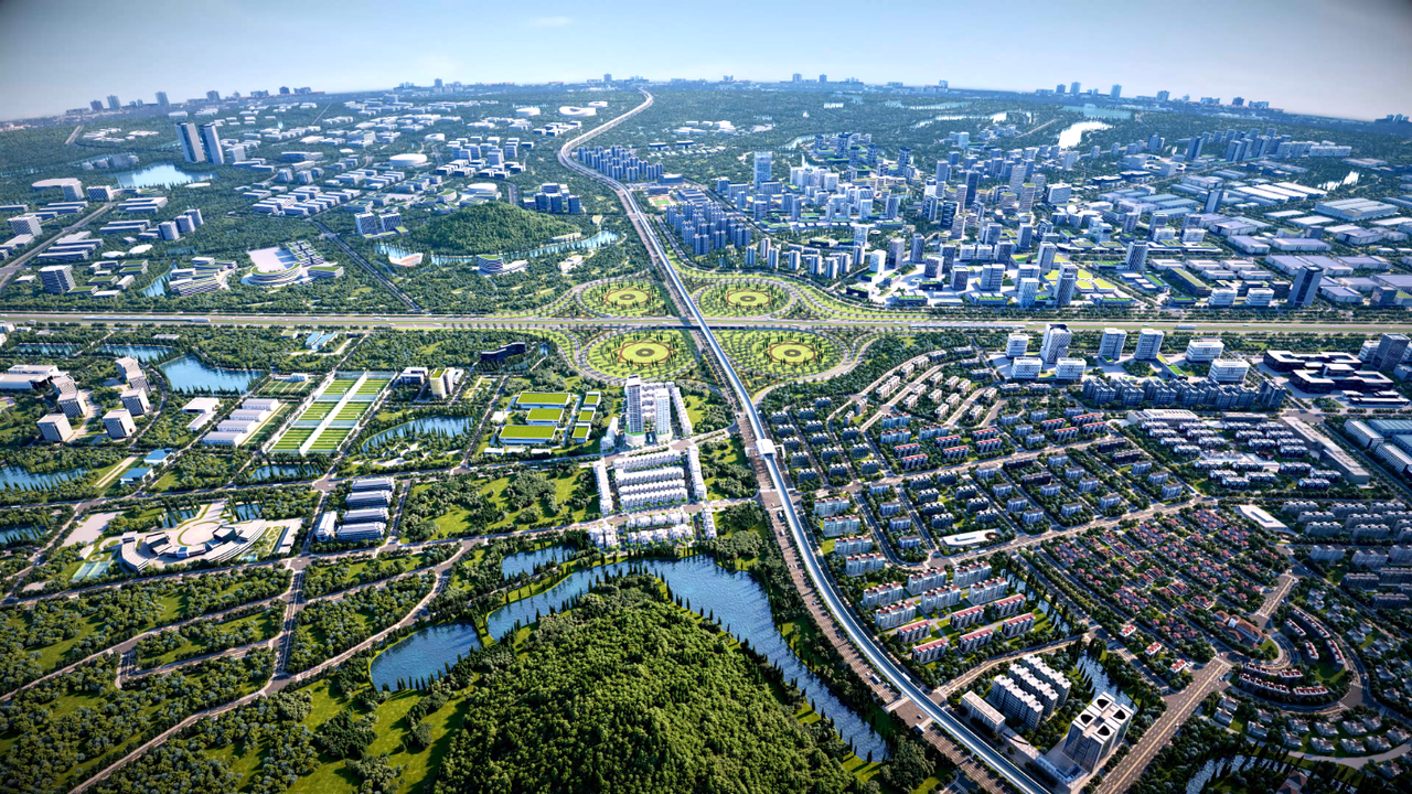 Điều này được thể hiện bởi tốc độ tăng dân số cơ học trung bình 8%/năm, cao gấp đôi nội đô Hà Nội Ảnh: KITA Group