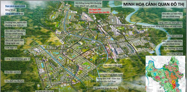 Hà Nội vừa chính thức công bố quy hoạch phân khu đô thị thể thao Olympic với quy mô nghiên cứu hơn 16.000 ha, đánh dấu bước đi quan trọng trong chiến lược phát triển không gian đô thị phía Nam Thủ đô.&nbsp;Nguồn: Sở Quy hoạch - Kiến trúc