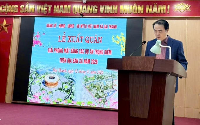 Xuất quân giải phóng mặt bằng – mở đường cho các dự án trọng điểm tại xã Đại Thanh