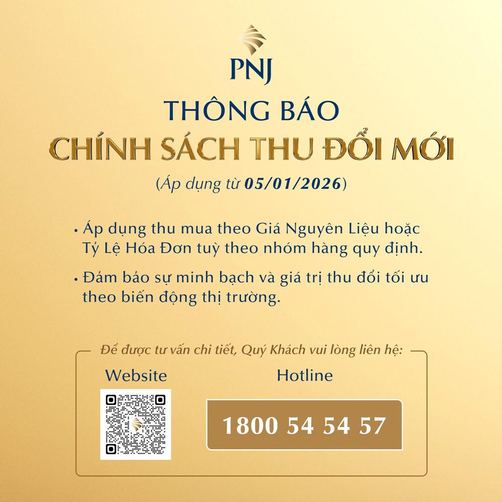 PNJ “thay công thức” thu đổi trang sức vàng, giá tính linh hoạt theo thị trường - ảnh 1