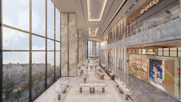 Tuyến phố thương mại trên không đầu tiên và dài nhất Tây Hồ Tây. (Ảnh: NOBLEX)