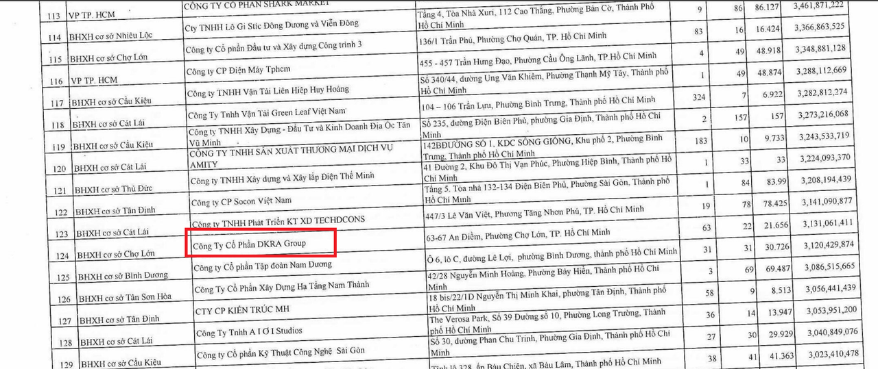 Nguồn: BHXH TP HCM.