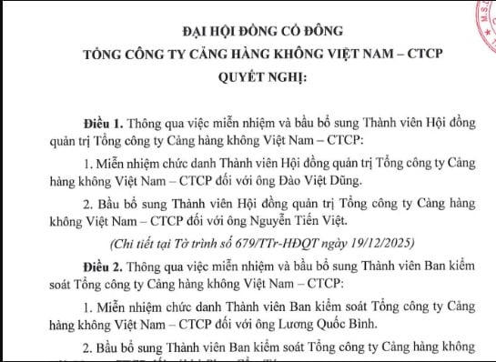 Cổ phiếu lao dốc, ACV miễn nhiệm thành viên HĐQT
