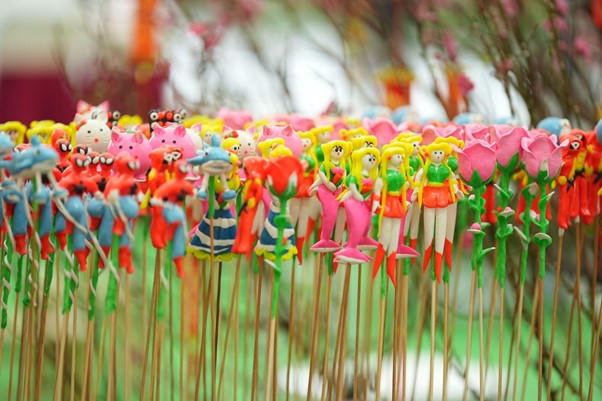 Tò he - Một món quà tuổi thơ đậm nét truyền thống cũng xuất hiện tại sự kiện lần này