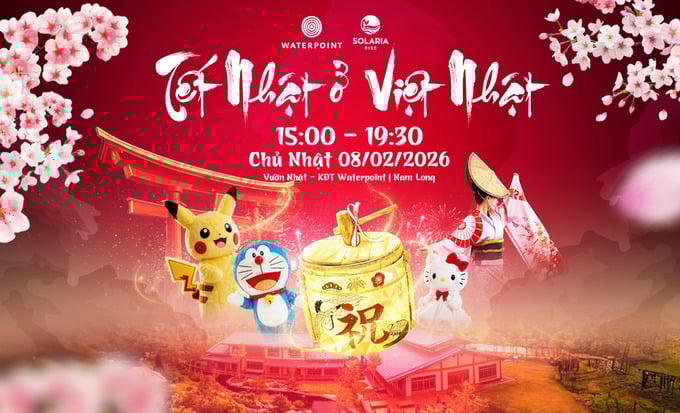 Hội hoa Xuân Waterpoint 2026: Điểm du Xuân “trên bến dưới thuyền” với loạt trải nghiệm đặc sắc, đa sắc màu văn hóa