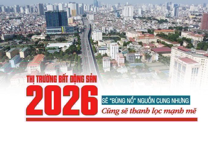 Thị trường bất động sản 2026 sẽ “bùng nổ” nguồn cung nhưng cũng sẽ thanh lọc mạnh mẽ