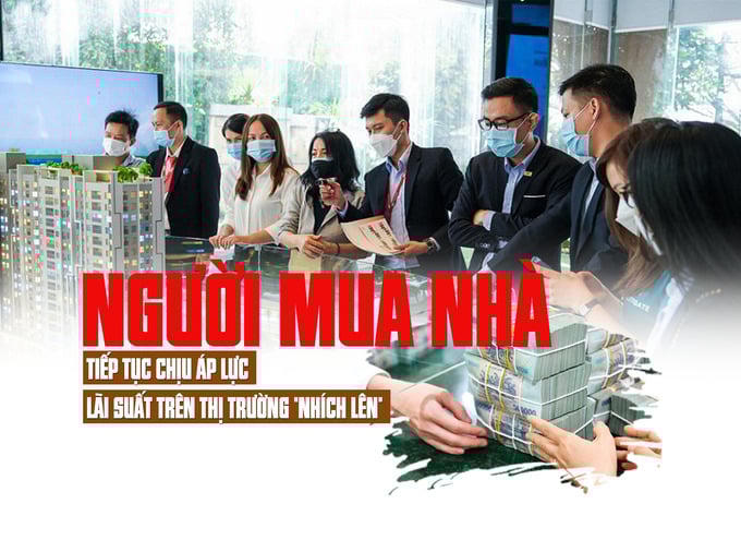 Người mua nhà tiếp tục chịu áp lực: Lãi suất trên thị trường “nhích lên”