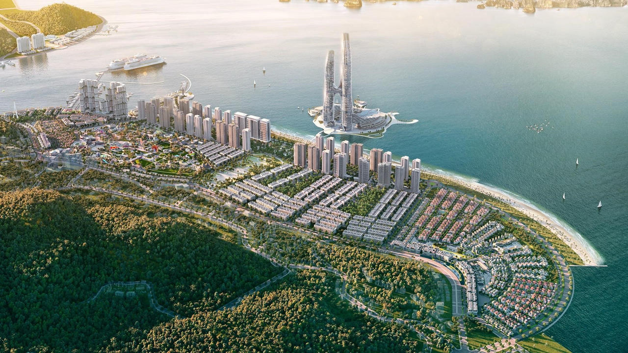 Quần thể dự án Sun Elite City được ví như “tọa độ vàng” nghỉ dưỡng, đầu tư bất động sản tại miền Bắc. Ảnh: Sun Property.