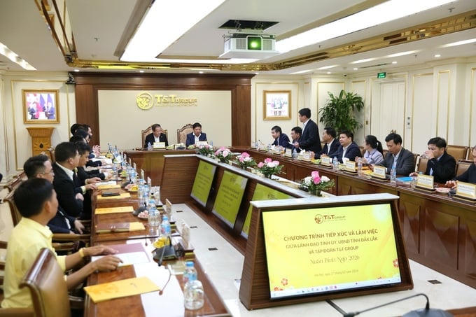 Quang cảnh buổi làm việc (Ảnh: T&T Group).