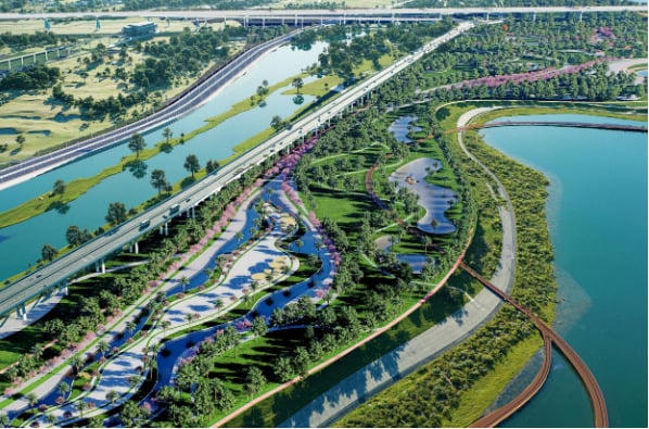 Hà Nội dừng thủ tục xây dựng tại dự án Olympic và đại lộ sông Hồng