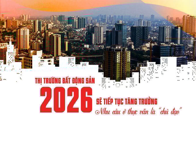 Thị trường bất động sản 2026 sẽ tiếp tục tăng trưởng, nhu cầu ở thực vẫn là “chủ đạo”