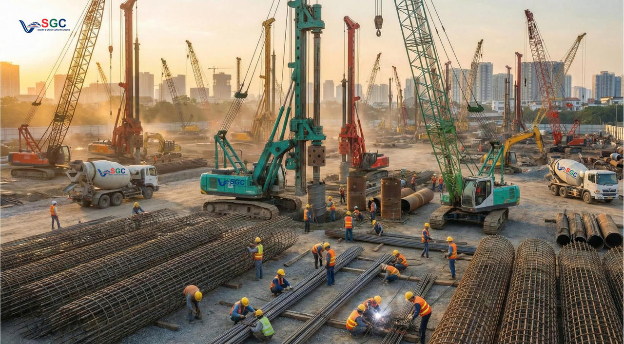 SGC đang tuyển dụng 25.000 nhân sự cho 2 tuyến đường sắt tốc độ cao Hà Nội – Quảng Ninh, Bến Thành – Cần Giờ và các hạng mục nền móng, cọc khoan nhồi quy mô khác của Vingroup (Ảnh minh họa)