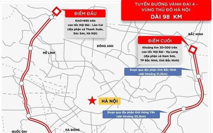 Bất động sản quanh vành đai 4 phía tây Hà Nội tăng giá